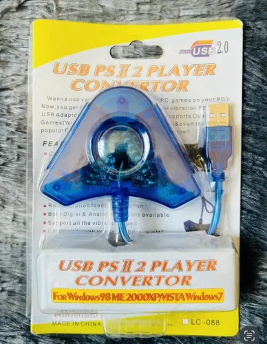 Adaptador controle ps2 p/usb 