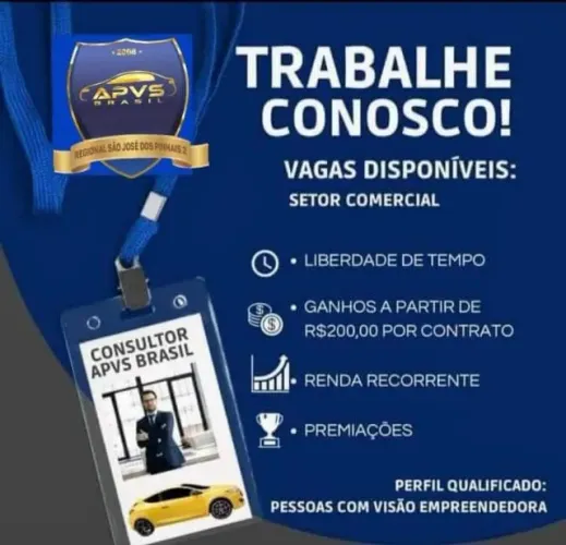 Representante de Vendas, com ou sem experiência