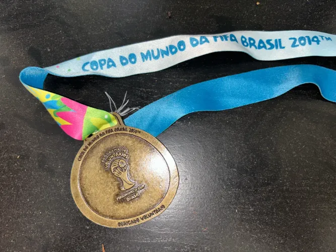 Medalha original Copa do mundo 2014