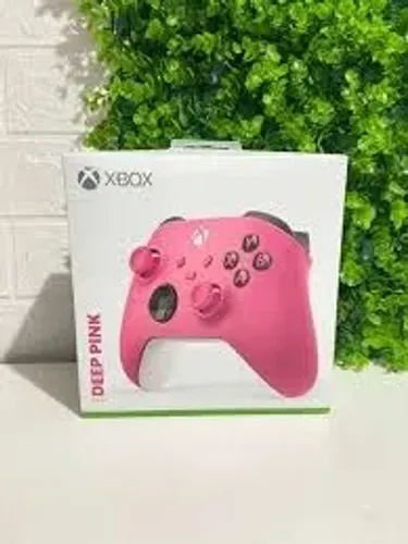 Controle Sem Fio Xbox original na cor rosa oficial da Microsoft