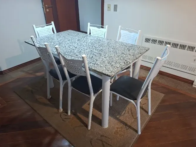 Mesa Jantar 6 cadeiras metal