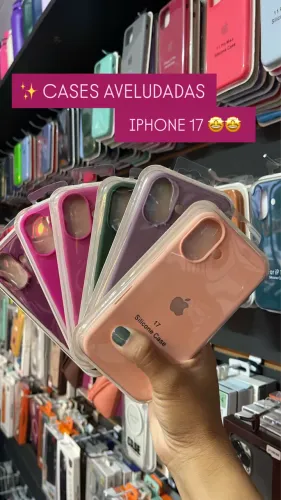 Cases Aveludadas para iPhone 17 Normal 