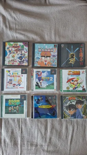 Lote com 9 Jogos Originais para PlayStation PS1 para videogame Japonês ou destravado