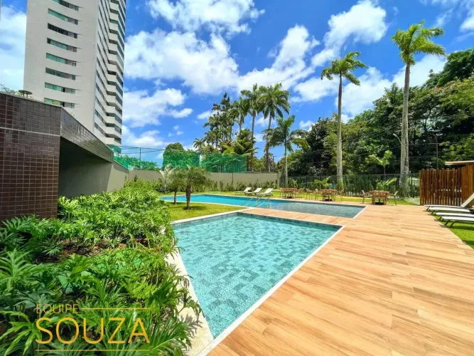Parque das Palmeiras - 56m² | com 2 quartos | Andar Alto 1 suíte em Caxangá - Recife PE |