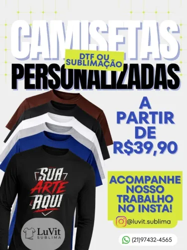 Camisas personalizadas do seu jeito