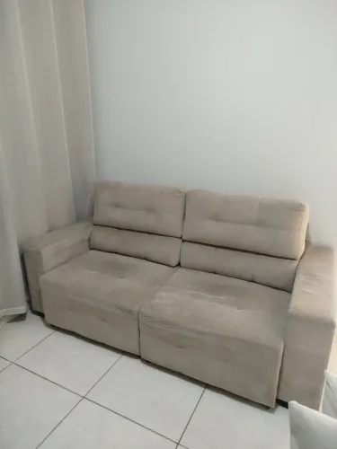 Sofá retrátil reclinável de dois e três lugares 