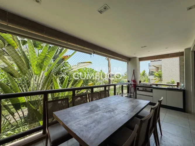 Apartamento com 3 dormitórios para alugar, 95 m² por R$ 7.900,00 - Cumbuco - Caucaia/CE