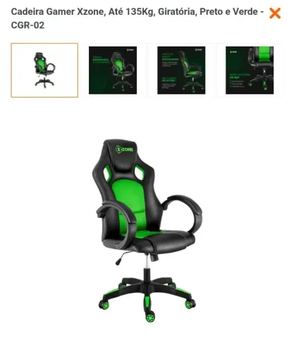 CADEIRA XZONE ESCRITÓRIO/GAMER