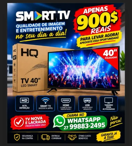 SmarTv 40 Polegadas (Na Caixa Nunca Usada)