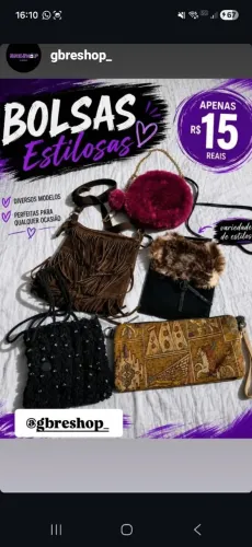 Vende-se bolsas apartir de 15 reais