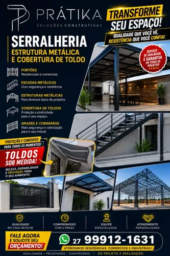 Serralheria e Toldos Sob Medida, Portões e Coberturas