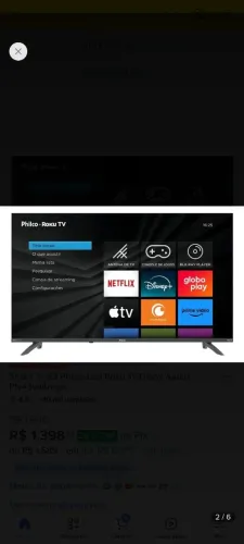 Tv philco 43 polegadas smart borda infinita completa na garantia de fábrica ainda lacrada