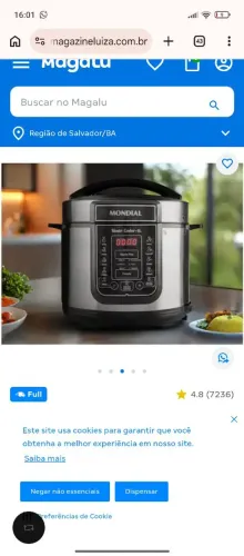 Panela de pressão elétrica 