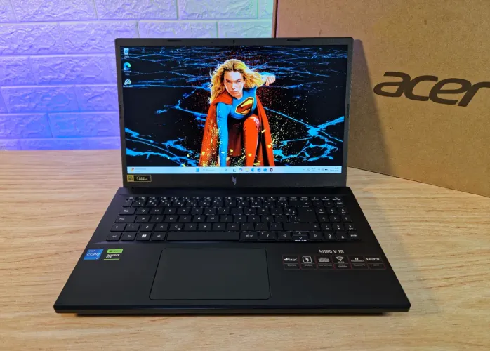 Notebook Gamer Nitro V15, RTX 4050, i5 13420H, 16GB DDR5, SSD NVMe 512GB, Tela 15,6 144Hz