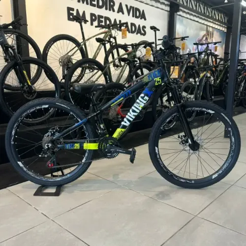 Bicicleta Aro 26 Vikingx Tuff X-25 Grau Freeride