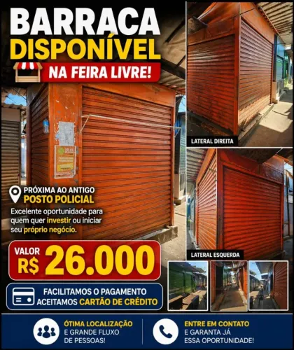Vendo barraca na feira livre de Santo Antônio de Jesus Bahia
