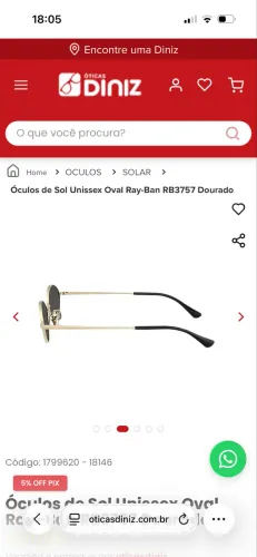 Óculos Ray Ban kai no based