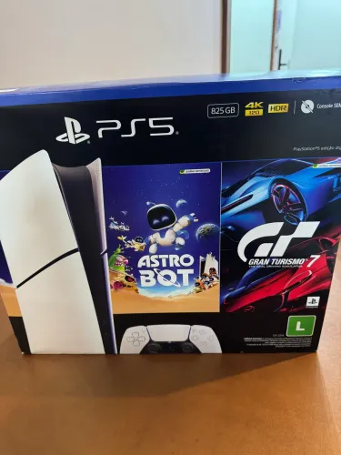 NOVO E LACRADO | PS5 Slim Digital 825GB + Astro Bot + Gran Turismo 7