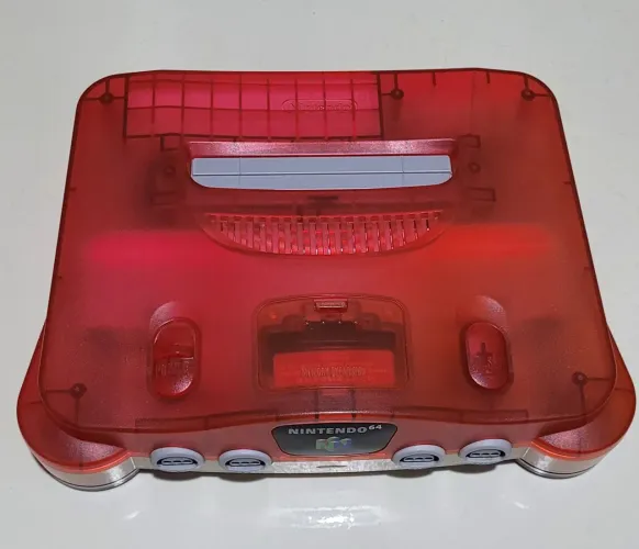 Nintendo 64 clear red / cereja
