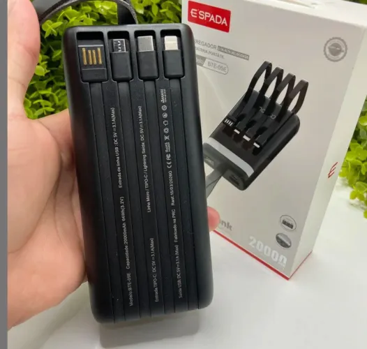 Power Bank E?SPADA BTE-05E - 20.000 mAh - ENTREGA GRÁTIS