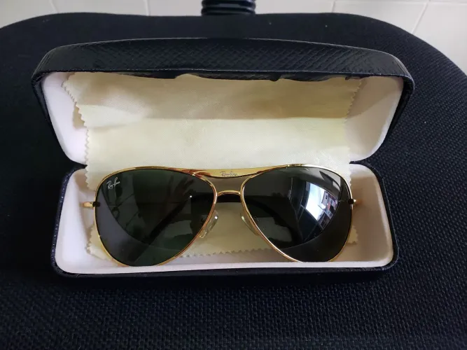 Óculos Ray-Ban Aviator original dourado lentes verdes particular