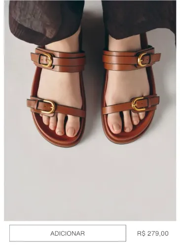 Sandálias com fivela ZARA (37/38)