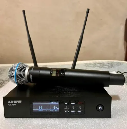 Microfone sem fio qlxd4 longo alcance Shure