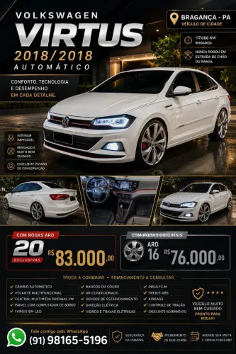 Volkswagen Virtus Comfort. 200 TSI 1.0 Flex 12V AUT 2018