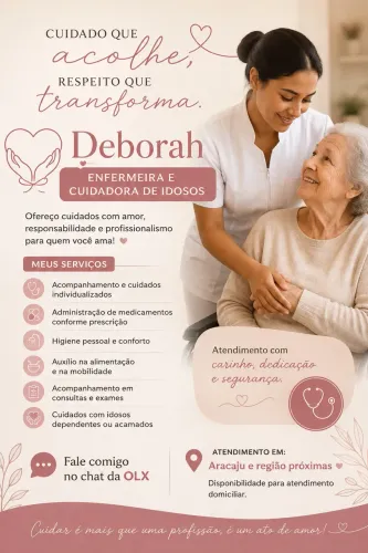 Enfermeira e cuidadora de idosos