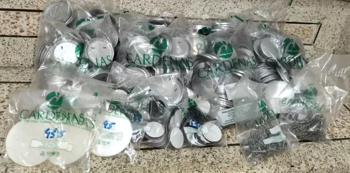 Lote Insumos Para Button 45mm Cardenas - Ímã E Alfinete (Kit Completo)