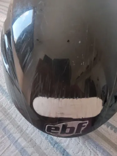 Capacete preto EBF( aberto tamanho 58)