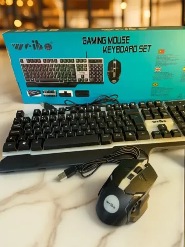 Teclado Gamer Durawell WB-550 Cibo + Mouse RGB Waterproof an18