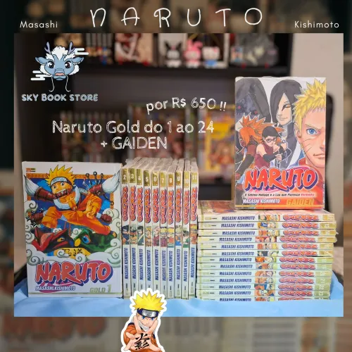 Naruto Gold 1 ao 24 + gaiden