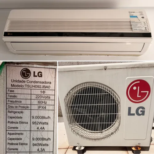 Ar condicionado LG limpo e com gás - pronto pra instalação