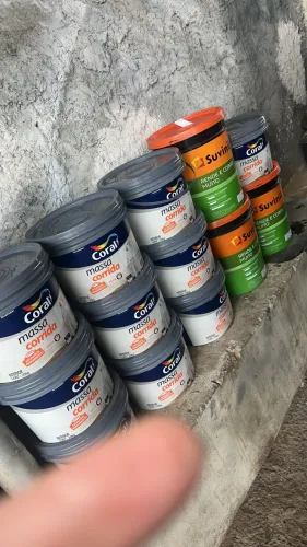 25 baldes Massa corrida coral 20 kilos