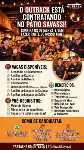 Vagas de emprego OUTBACK