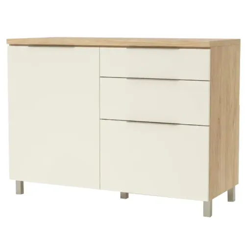 Balcão Marquesa 120cm 1 Porta 3 Gavetas Nesher