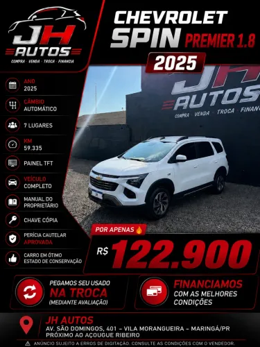 Chevrolet Spin Premier 1.8 8V Econo.flex 5P Aut. 2025