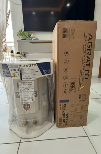 AR CONDICIONADO AGRATTO 9mil Btus INVERTER LACRADO! ACEITAMOS CARTOES 