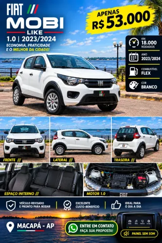 Fiat Mobi Like 1.0 Fire Flex 5P. 2024