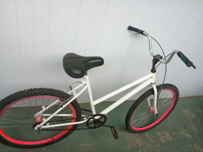 Bike Poty roda aero raiação inox cubos e guidão e freio alumínio 