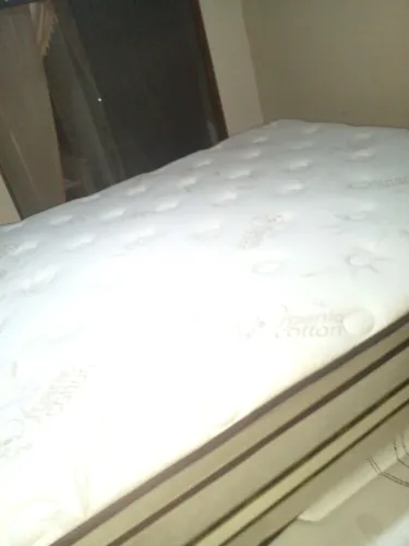 Colchão casal padrão , mola enssacada todo higien. mostr. loja alt. 35 só conferir