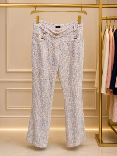 Calça alfaiataria Fem Tweed Marca Tufi Duek
