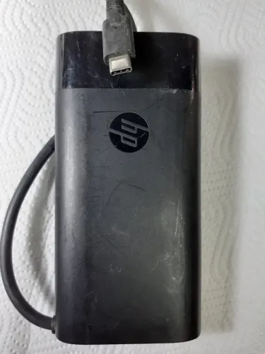 CARREGADOR NOTEBOOK HP CONECTOR USB-C 90W MODELO TPN-DA08