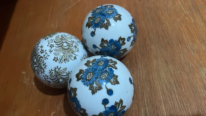 Conjunto de bolas de porcelana