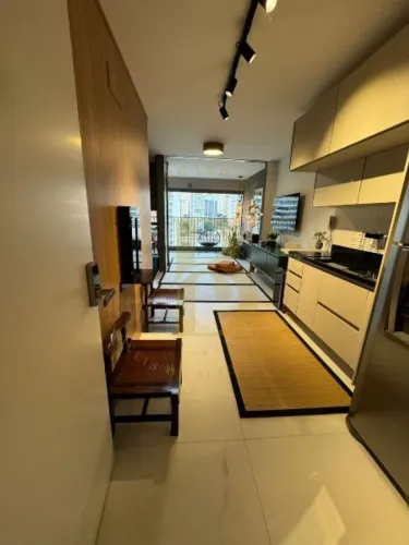 Apartamento mobiliado e completo à venda no Paraíso ? 44m², 1 dormitório e 1 vaga