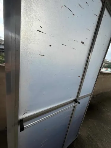 Porta de inox para box 