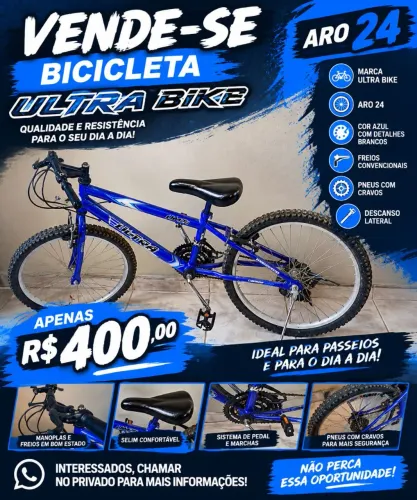 Bicicleta ultra bike aro 24
