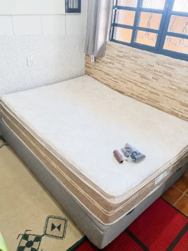 Base cama box baú+ colchão ortopédico zap * Pouso Alegre 