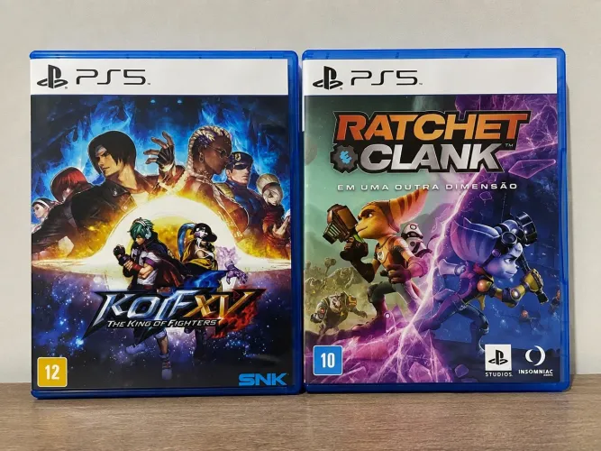 Jogos PS5 Mídia Física - The King of Fighters XV + Ratchet & Clank